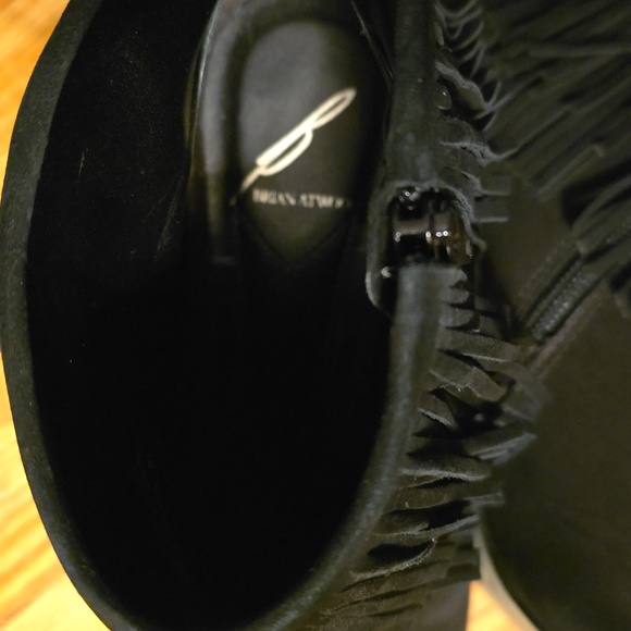 Black suede ankle boots black brian atwood - Picture 3 of 13